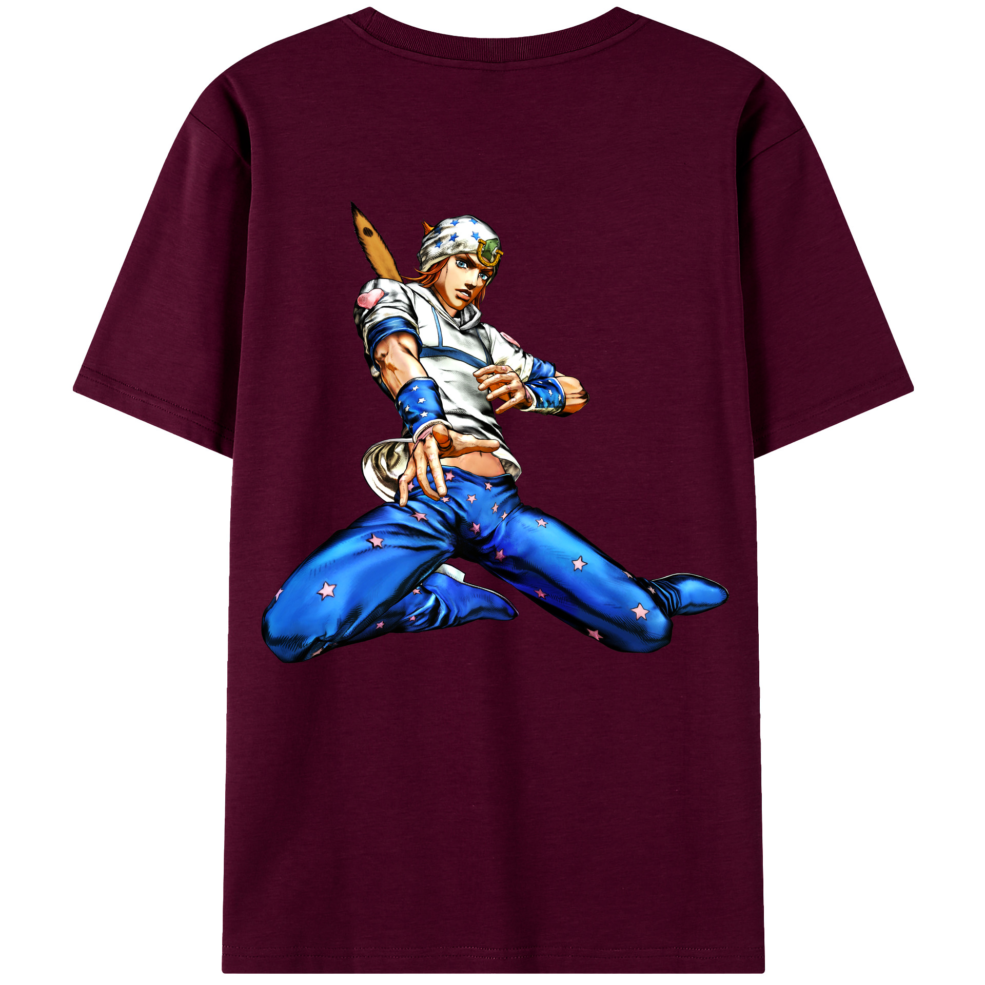 （画像用） ジョジョの奇妙な冒険 ジョナサン?ジョースター JoJo's Bizarre Adventure Jonathan Joestar レディース半袖Tシャツ(バックプリント)